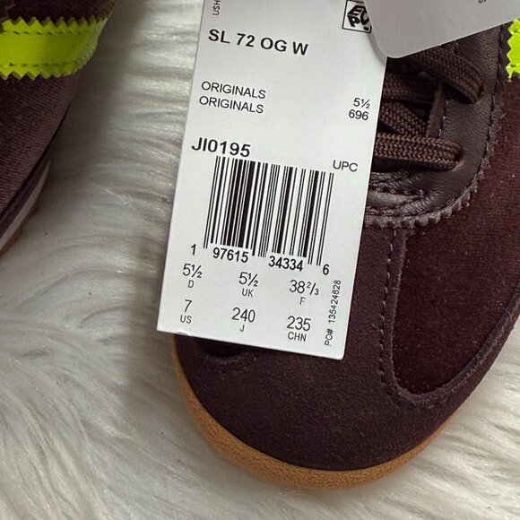 Adidas SL 72 OG Aurora Ruby Solar Yellow (Women's) Womens JI0195 NEW* Sz 7 - Picture 6 of 6